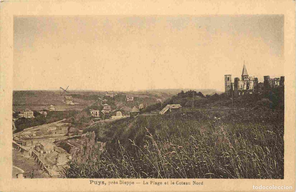 Cartes Postales: France - 76 - Puys - pr&egrave;s Dieppe - La Plage et le Coteau Nord - CPA - Voir Scans Recto-Verso