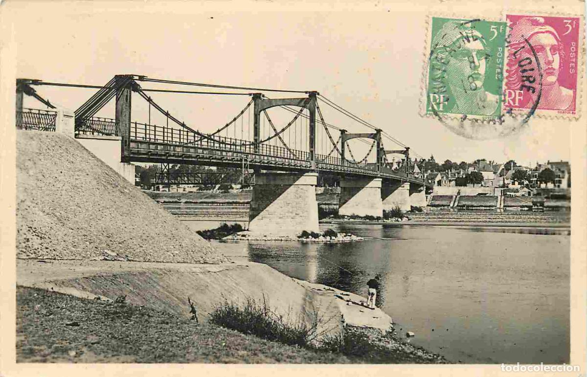 Cartes Postales: France - 45 - Chateauneuf sur Loire - Le Pont suspendu sur la Loire - CPSM format CPA - Voir Scans R