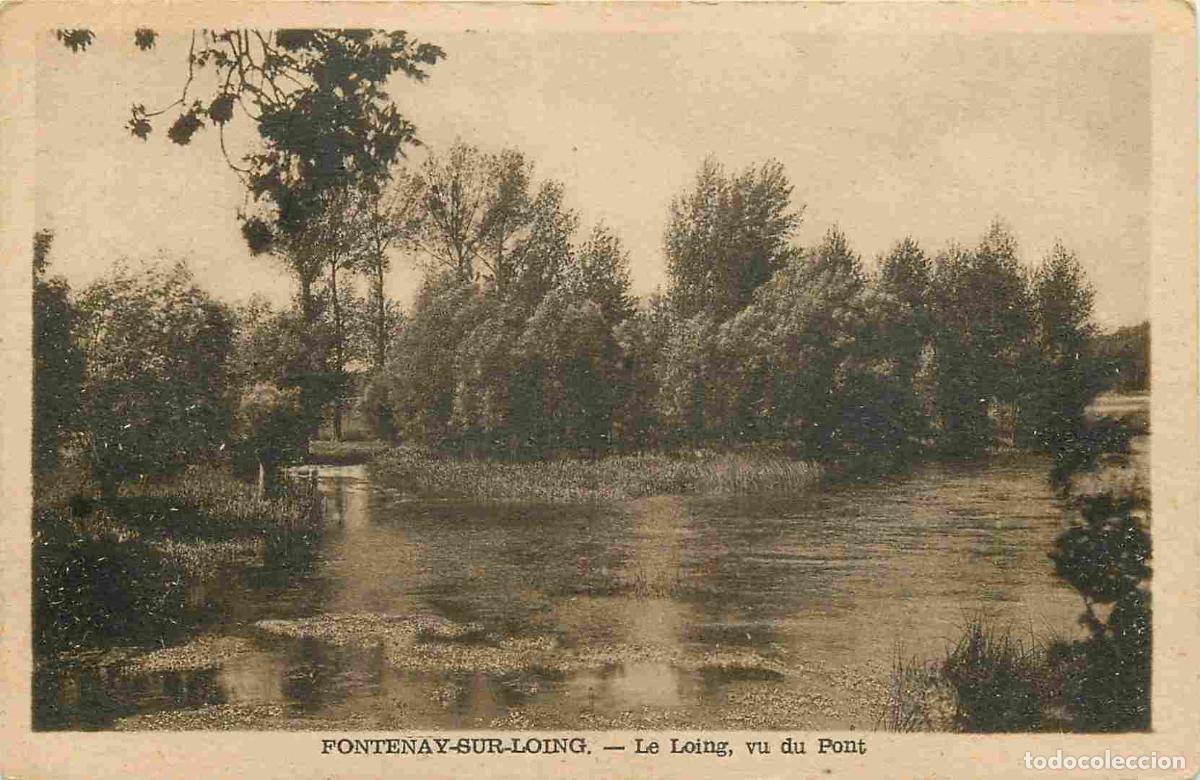 Cartes Postales: France - 45 - Fontenay sur Loing - Le Loing vu du Pont - CPA - Oblit&eacute;ration ronde de 1952 - Voir Sca