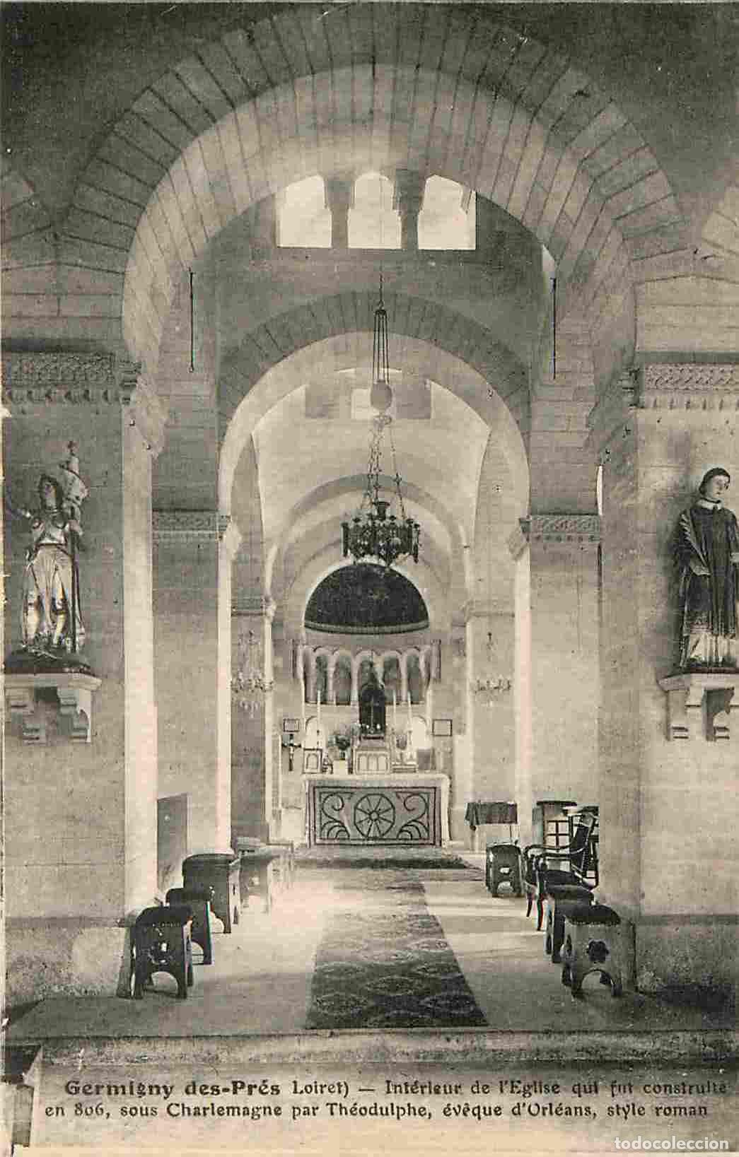 Cartes Postales: France - 45 - Germigny des Pr&eacute;s - int&eacute;rieur de l'Eglise - CPA - Voir Scans Recto-Verso