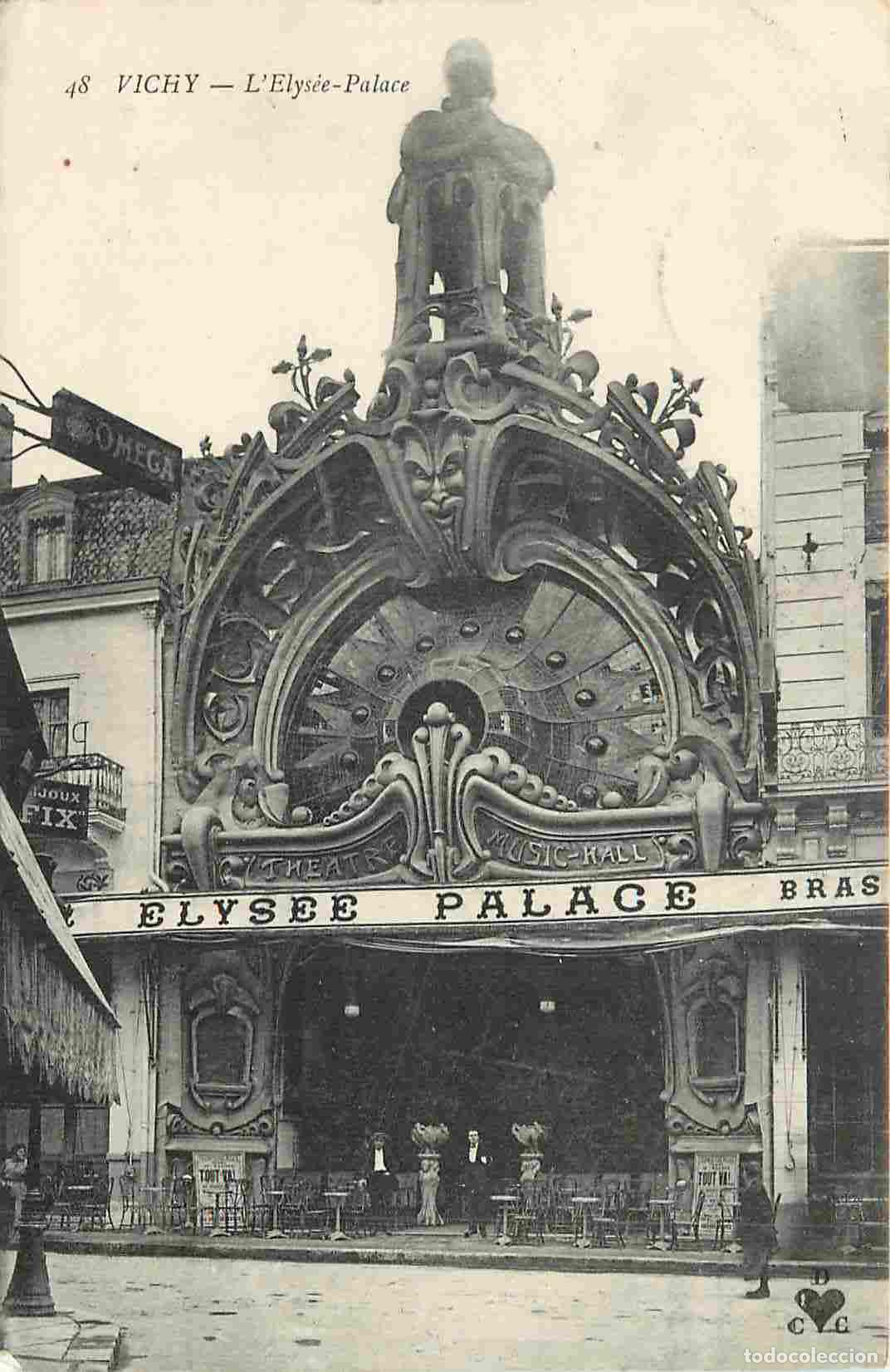 Cartes Postales: France - 03 - Vichy - L'Elys&eacute;e Palace - Anim&eacute;e - CPA - Oblit&eacute;ration ronde de 1914 - Voir Scans Recto