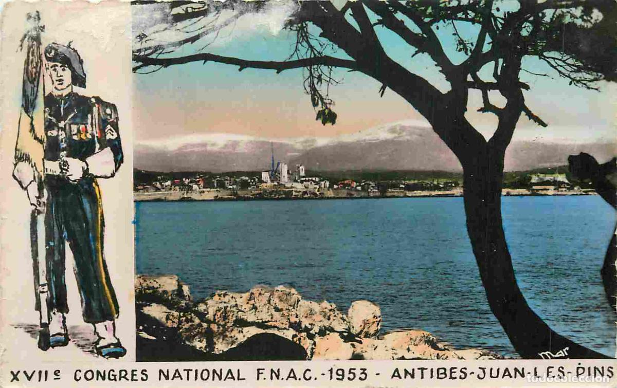 Cartes Postales: France - 06 - Antibes - Juan les Pins - XVIIe congr&egrave;s F.N.A.C. 1953 - illustration - Mention Photogr