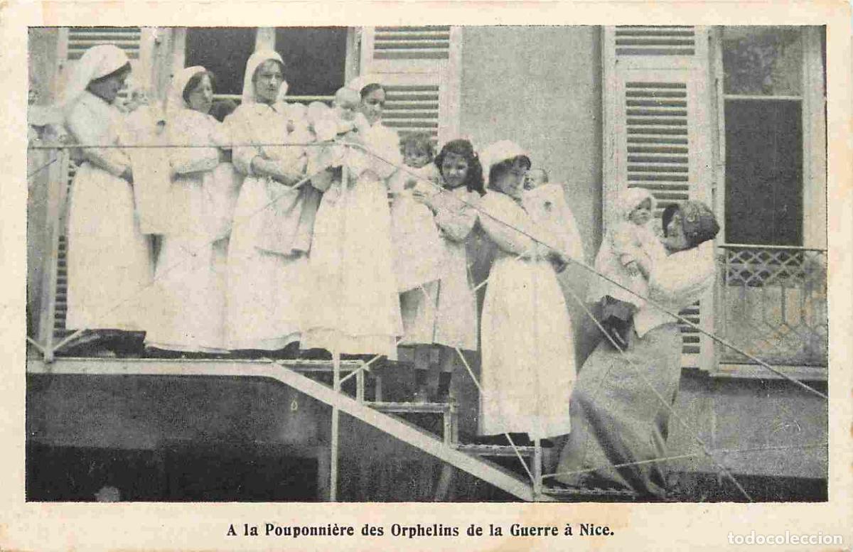 Cartes Postales: France - 06 - Nice - A la Pouponni&egrave;re des Orphelins de la Guerre &agrave; Nice - Anim&eacute;e - infirmi&egrave;res - enf