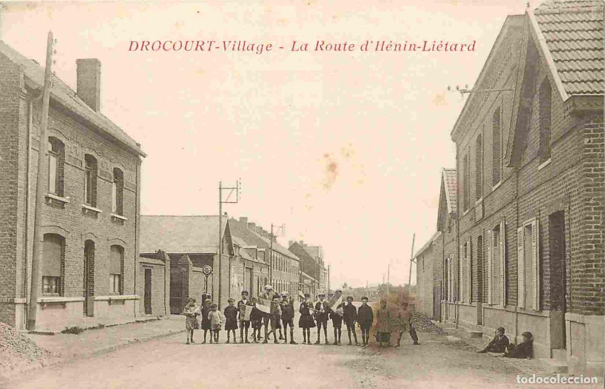 Postkarten: France - 62 - Drocourt Village - La Route d'H&eacute;nin-Li&eacute;tard - Anim&eacute;e - CPA - Voir Scans Recto-Verso