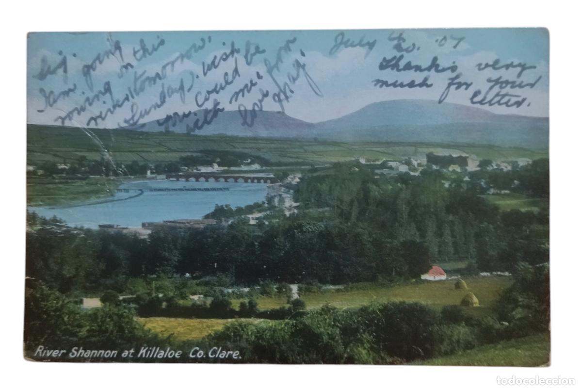 Postales: IRLANDA. POSTAL CIRCULADA - R&Iacute;O SHANNON, KILLALOE