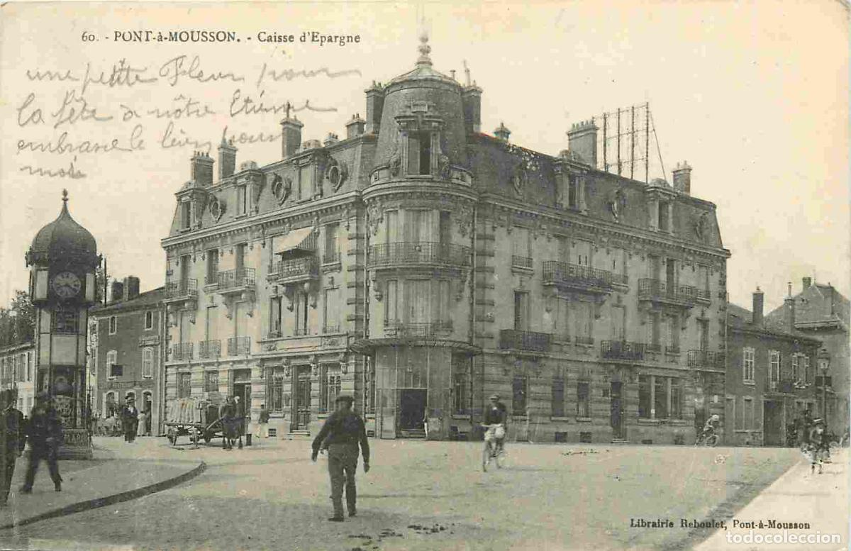 Postales: France - 54 - Pont &agrave; Mousson - Caisse d'Epargne - Anim&eacute;e - Correspondance - CPA - Oblit&eacute;ration ronde