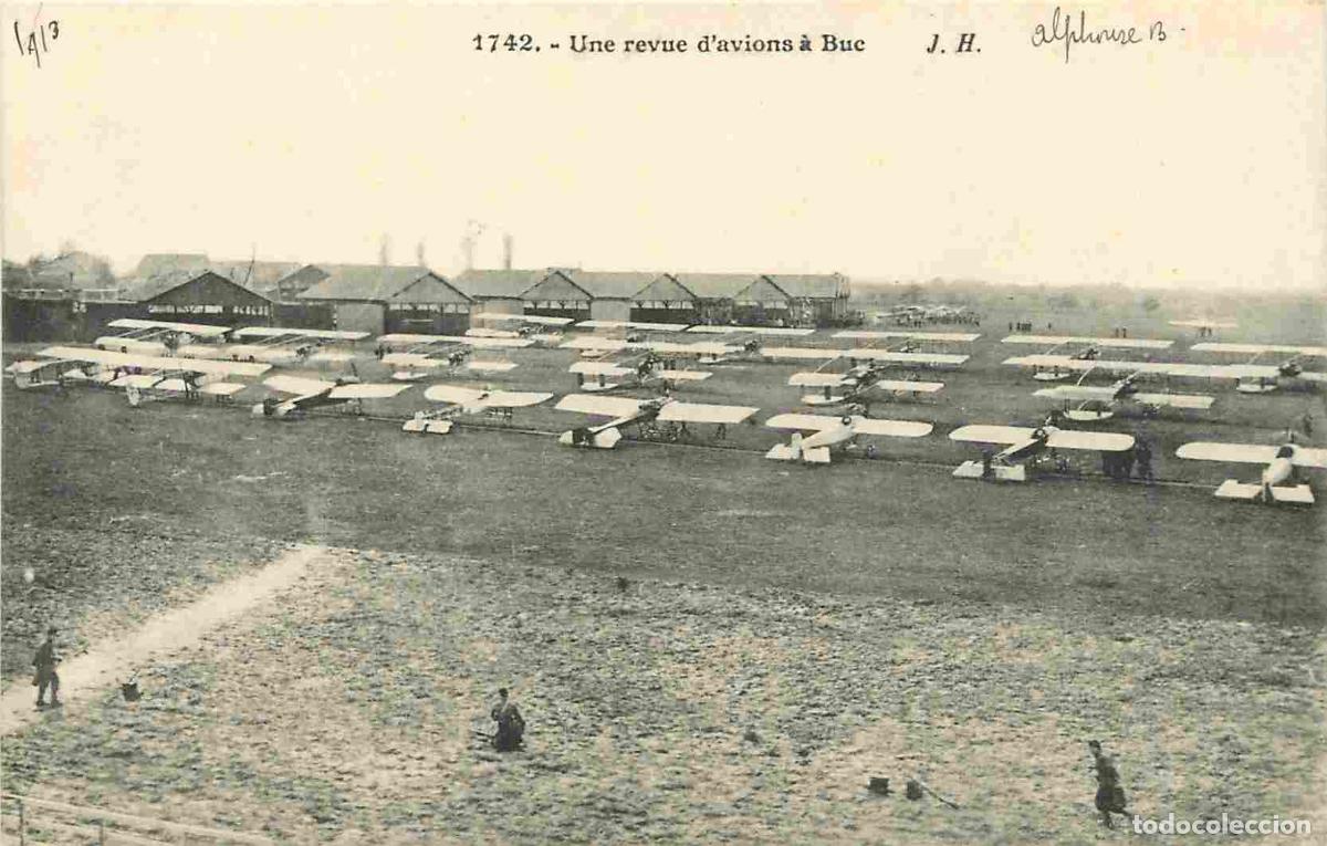 Postales: France - 78 - Buc - Une revue d'avions - Anim&eacute;e - Aviation - CPA - Voir Scans Recto-Verso