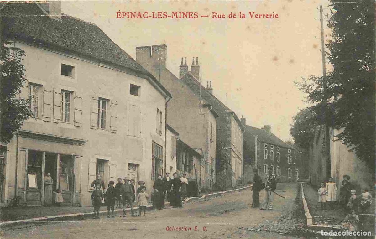 Postales: France - 71 - Epinac les Mines - Rue de la Verrerie - Anim&eacute;e - Correspondance - CPA - Voir Scans Rec