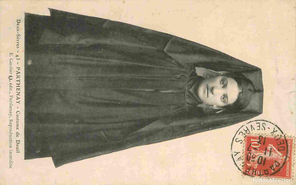 Postales: France - 79 - Parthenay - Costume de deuil - Anim&eacute;e - Folklore - Sc&egrave;ne et Types - CPA - Oblit&eacute;ration