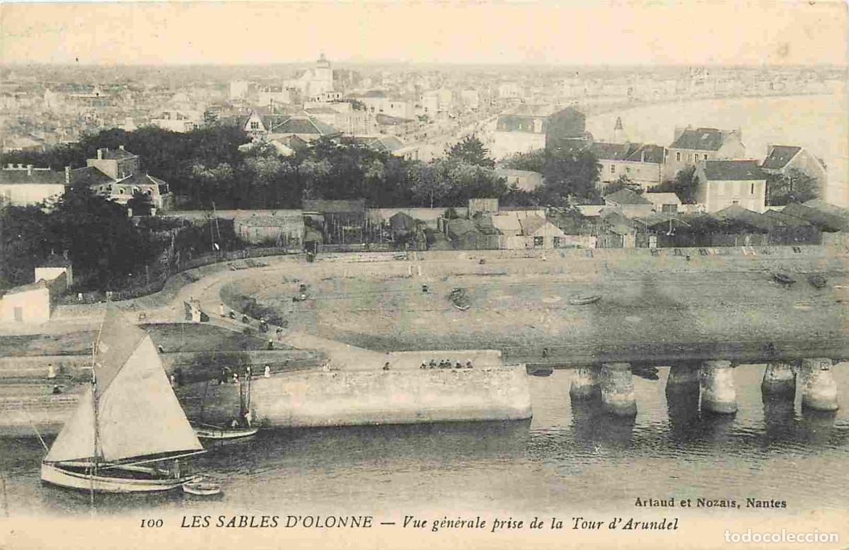 Postales: France - 85 - Les Sables d'Olonne - Vue g&eacute;n&eacute;rale prise de la Tour d'Arundel - Correspondance - CPA -