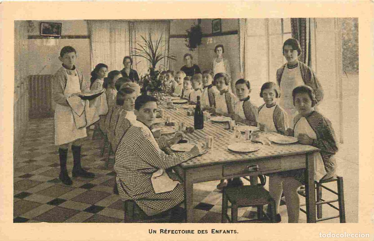 Cartoline: France - 95 - Cormeilles en Parisis - Fondation L&eacute;opold Mourier - Un R&eacute;fectoire des enfants - Orphel