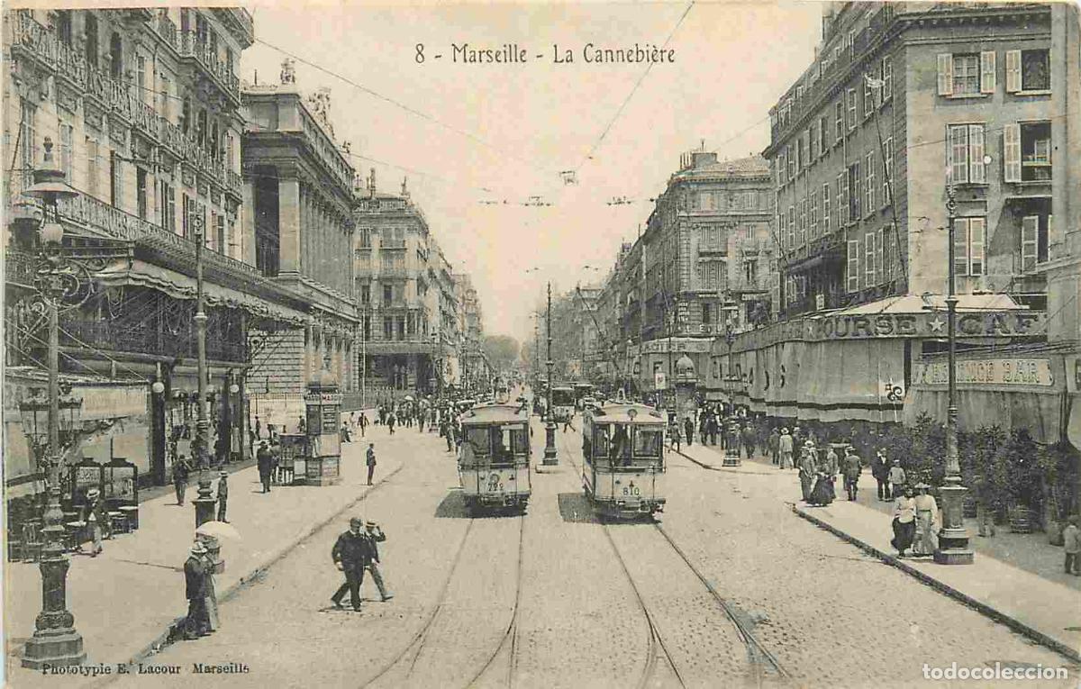 Cartes Postales: France - 13 - Marseille - La Cannebi&egrave;re - Anim&eacute;e - Tramway - CPA - Voir Scans Recto-Verso
