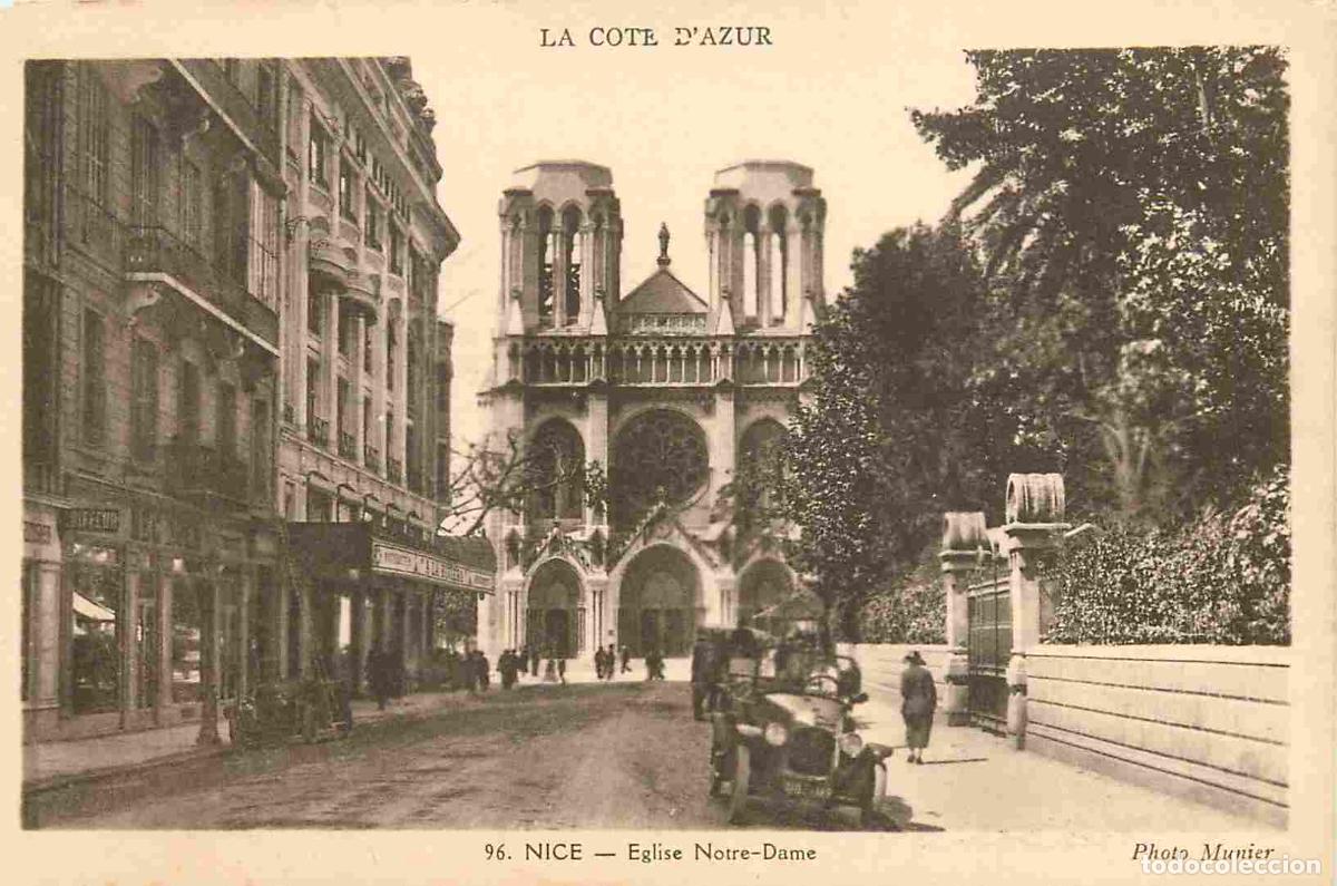 Cartes Postales: France - 06 - Nice - Eglise Notre Dame - Anim&eacute;e - Automobiles - CPA - Voir Scans Recto-Verso