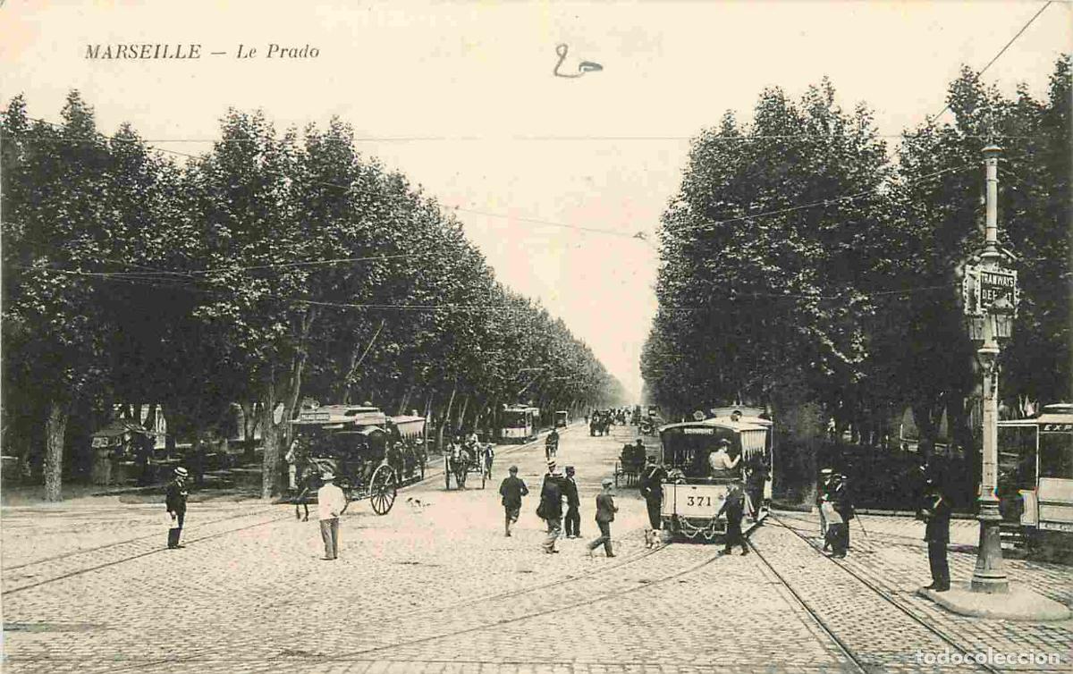 Cartes Postales: France - 13 - Marseille - Le Prado - Anim&eacute;e - Tramway - CPA - Voir Scans Recto-Verso