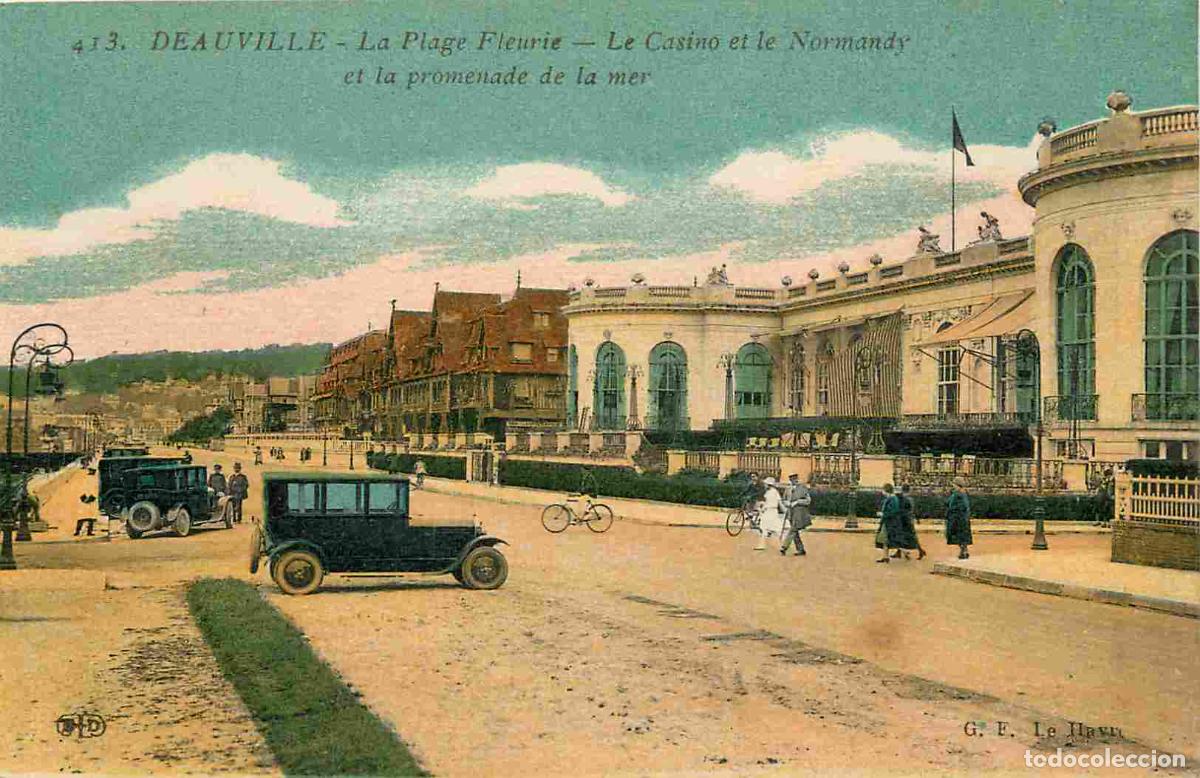 Cartes Postales: France - 14 - Deauville - La Plage fleurie - Le Casino et le Normandy et la promenade de la mer - An