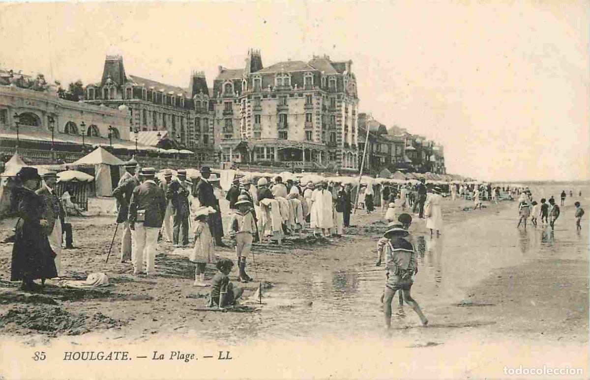 Cartes Postales: France - 14 - Houlgate - La Plage - Anim&eacute;e - Sc&egrave;nes de Plage - Correspondance - CPA - Oblit&eacute;ration r