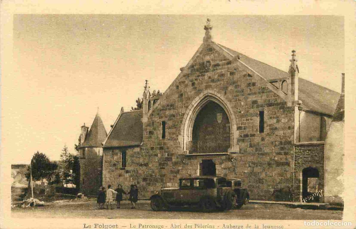 Cartes Postales: France - 29 - Le Folgoet - Le Patronage - Abri des P&egrave;lerins - Auberge de jeunesse - Anim&eacute;e - Automob