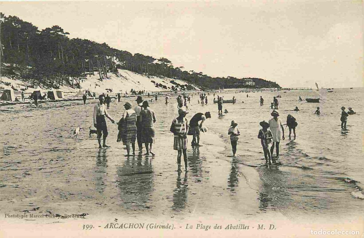 Cartes Postales: France - 33 - Arcachon - La Plage des Abatilles - Anim&eacute;e - Sc&egrave;nes de Plage - CPA - Voir Scans Recto-
