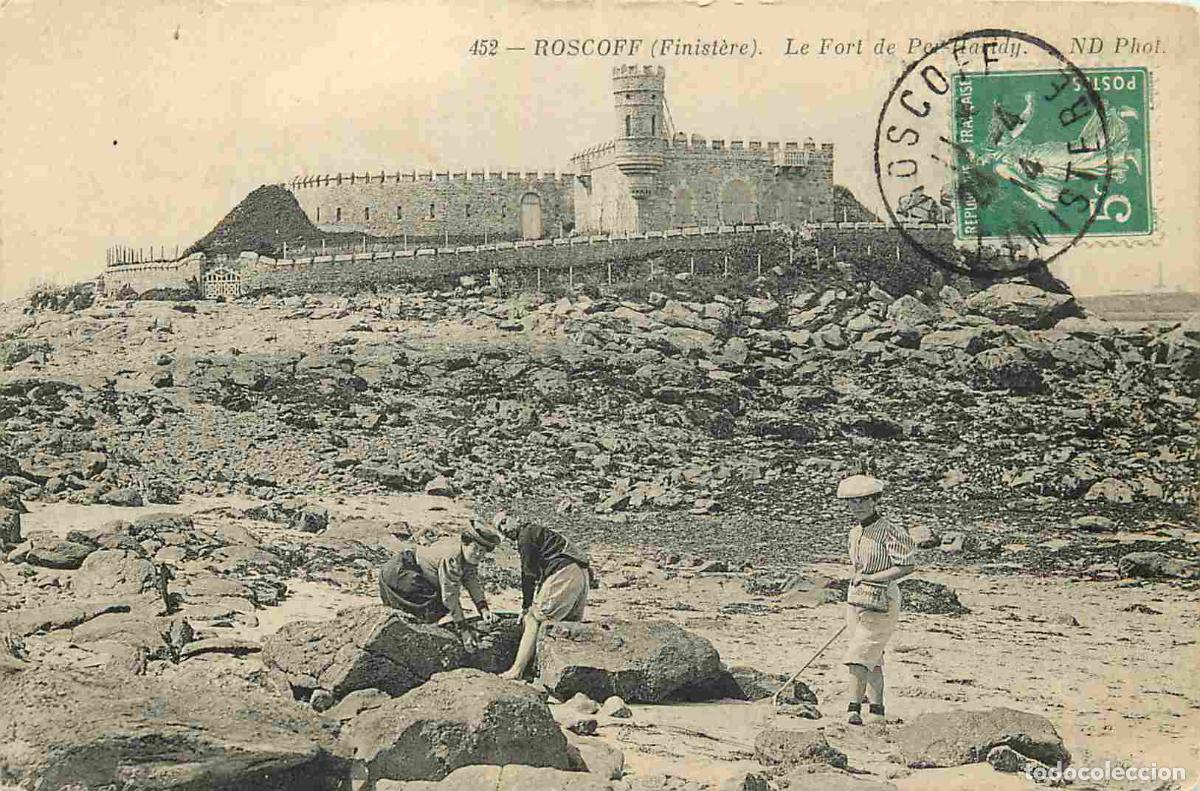 Cartes Postales: France - 29 - Roscoff - Le Fort - Anim&eacute;e - CPA - Oblit&eacute;ration ronde de 1914 - Voir Scans Recto-Vers