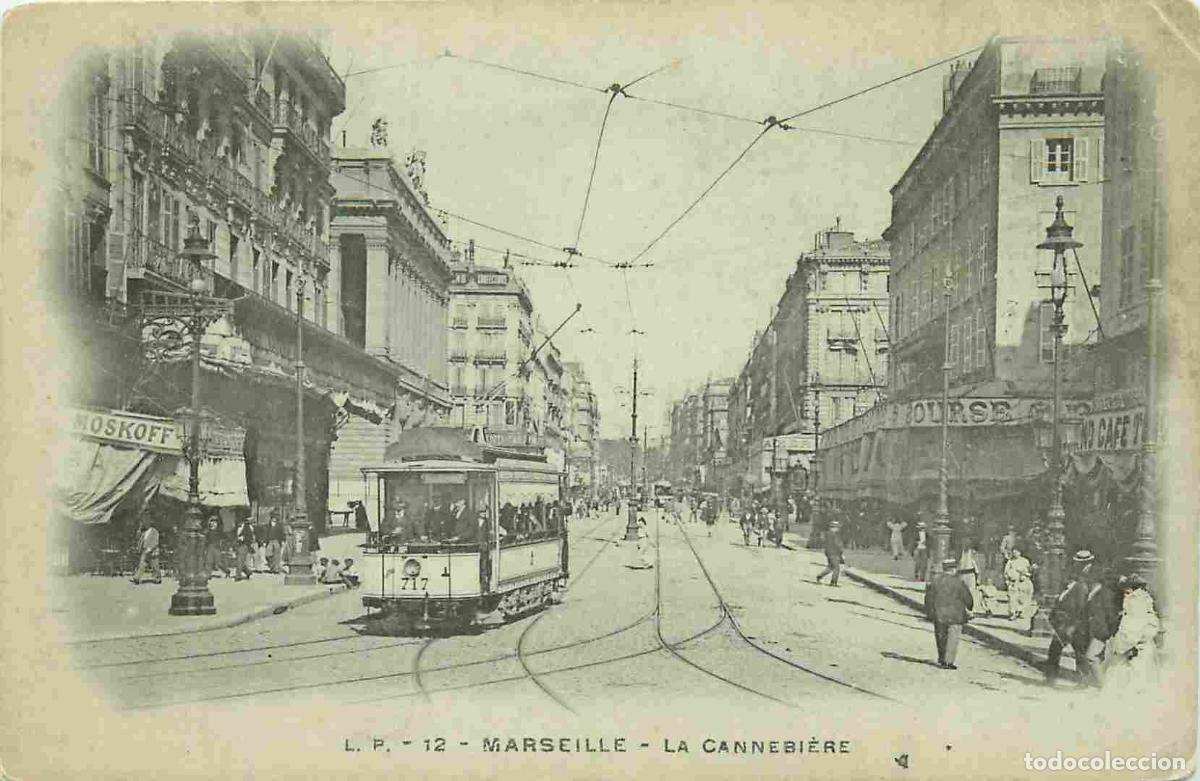 Cartes Postales: France - 13 - Marseille - La Cannebi&egrave;re - Anim&eacute;e - Tramway - Pr&eacute;curseur - CPA - Etat pli visible - V