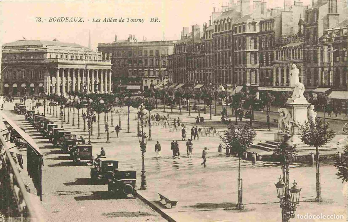 Cartes Postales: France - 33 - Bordeaux - Les All&eacute;es de Tourny - Anim&eacute;e - Automobiles - CPA - Voir Scans Recto-Verso