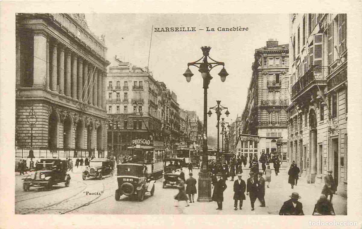 Postales: France - 13 - Marseille - La Cannebi&egrave;re - Anim&eacute;e - Tramway - Automobiles - CPA - Voir Scans Recto-Ve