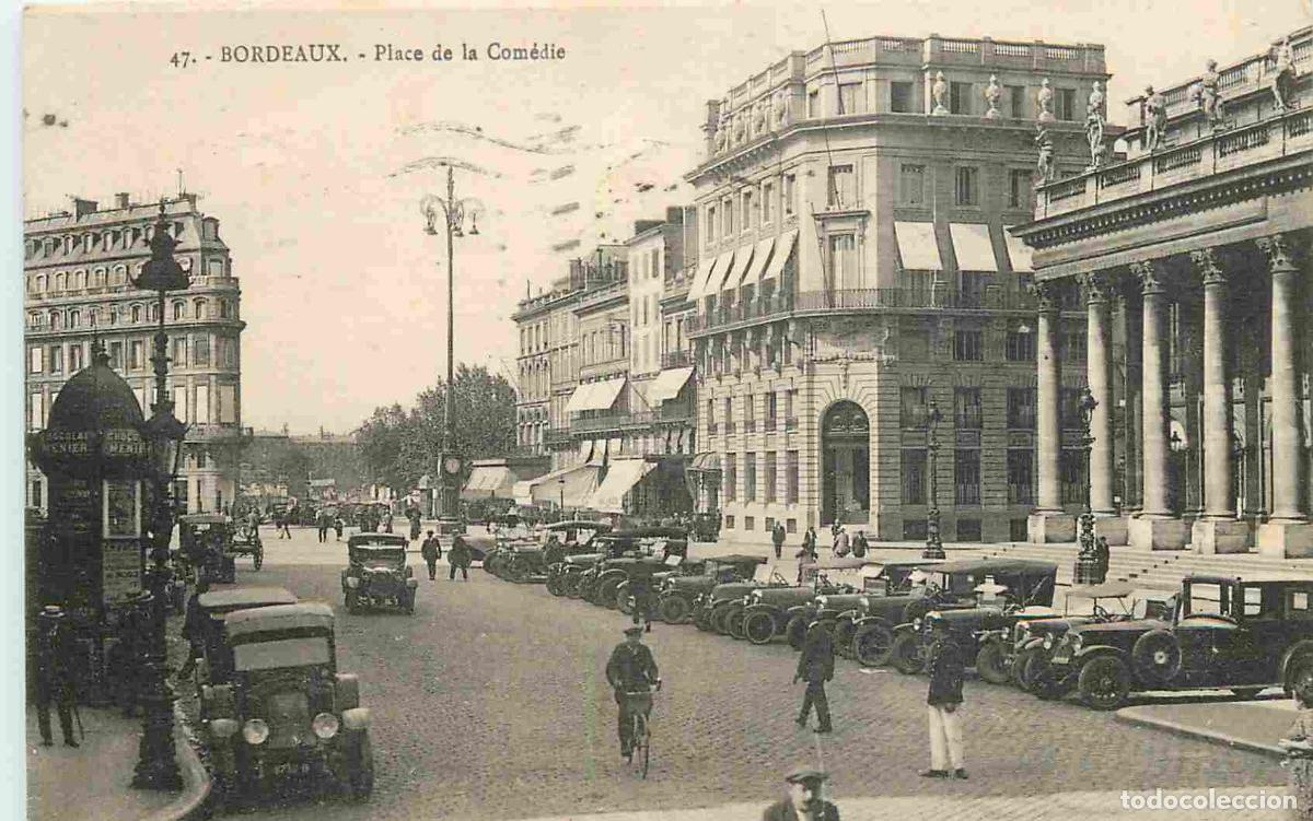 Cartes Postales: France - 33 - Bordeaux - Place de la Com&eacute;die - Anim&eacute;e - Automobiles - CPA - Voir Scans Recto-Verso