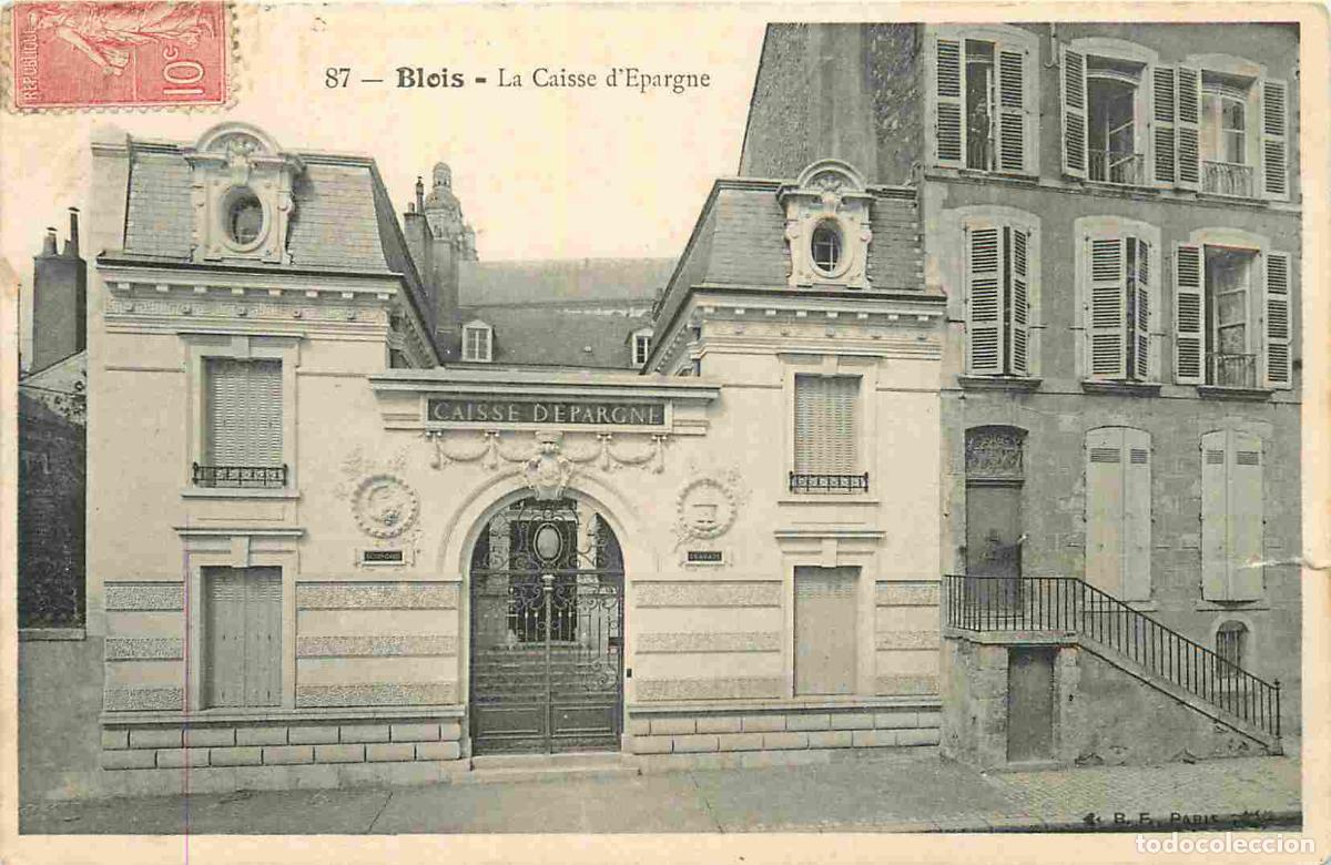 Postkarten: France - 41 - Blois - Caisse d'Epargne - Correspondance - CPA - Oblit&eacute;ration ronde de 1905 - Voir Sc