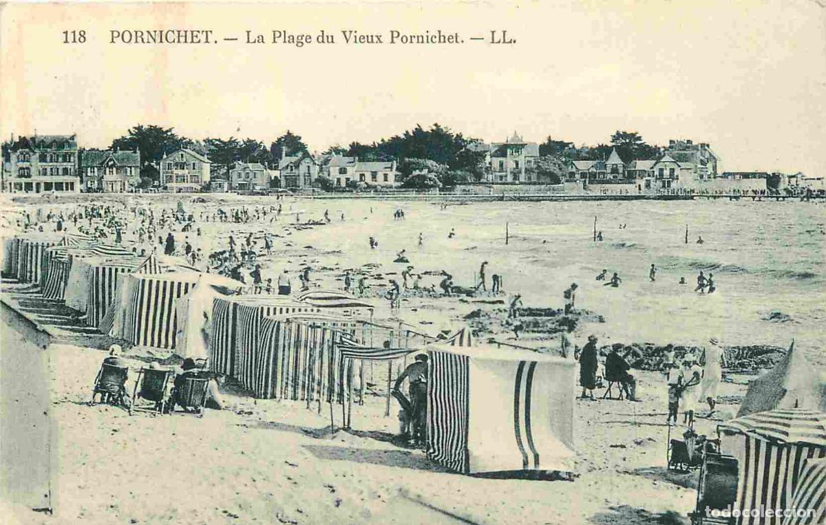 Postkarten: France - 44 - Pornichet - La Plage du Vieux Pornichet - Anim&eacute;e - Sc&egrave;nes de Plage - CPA - Voir Scans