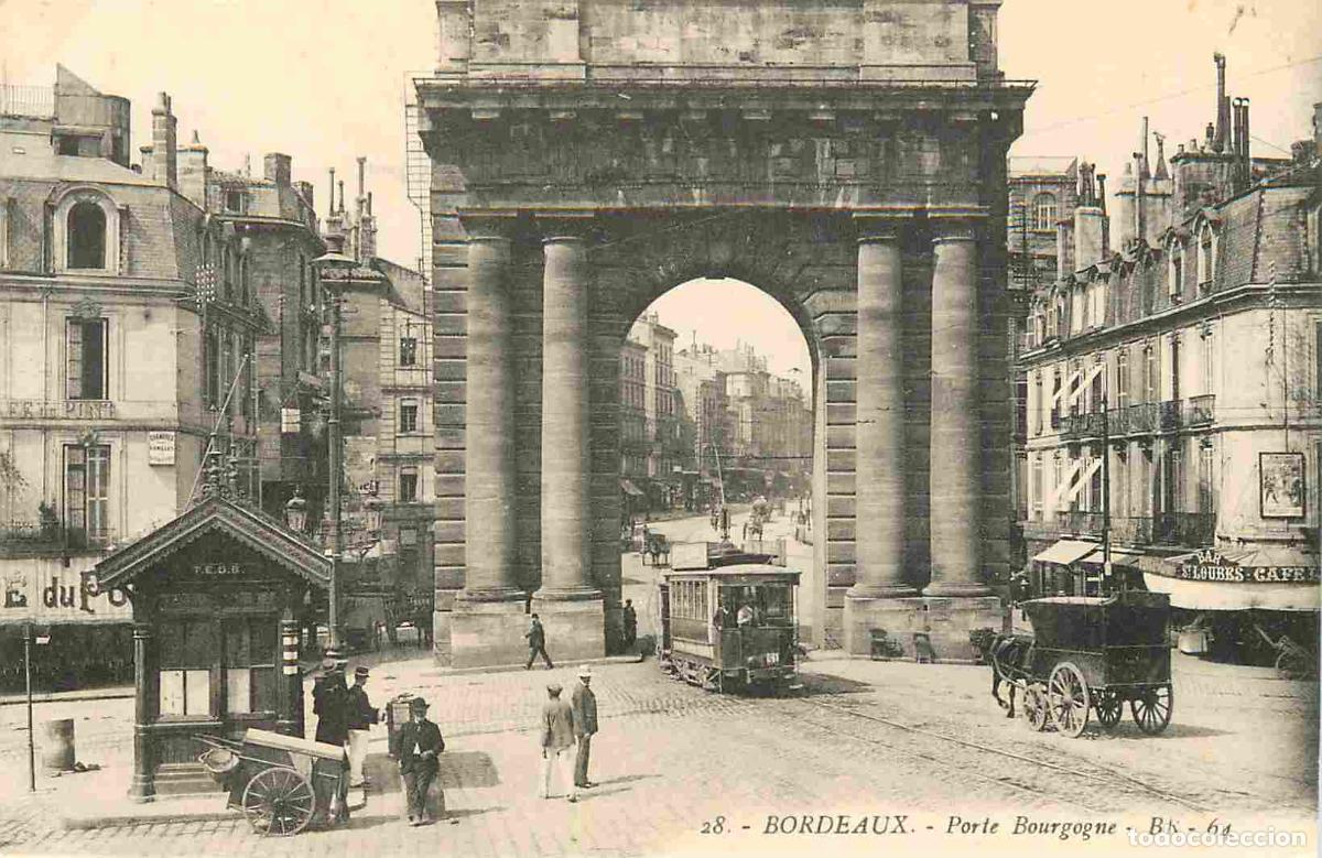 Cartes Postales: France - 33 - Bordeaux - Porte Bourgogne - Anim&eacute;e - Tramway - CPA - Voir Scans Recto-Verso