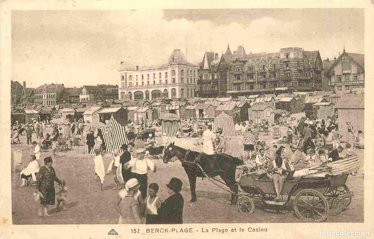 Cartes Postales: France - 62 - Berck sur Mer - La Plage et le Casino - Anim&eacute;e - Sc&egrave;nes de Plage - CPA - Voyag&eacute;e en 19