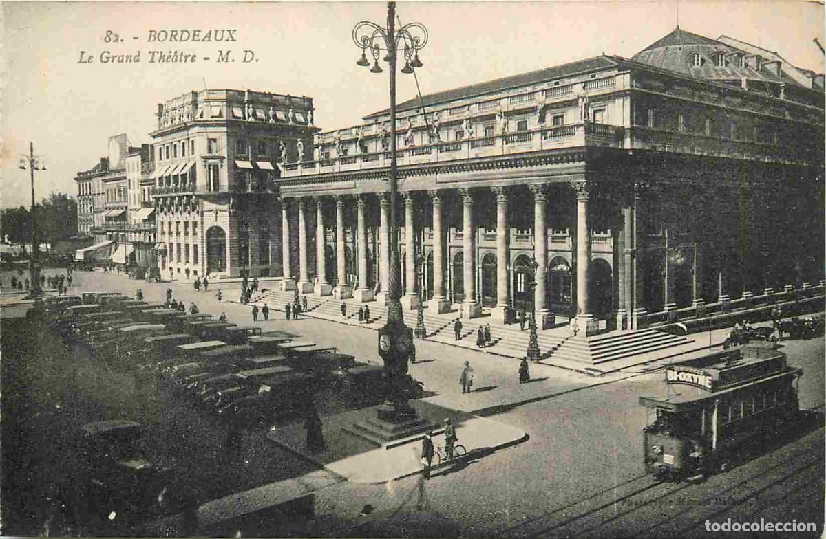 Cartes Postales: France - 33 - Bordeaux - Le Grand Th&eacute;&acirc;tre - Tramway - Automobiles - CPA - Voir Scans Recto-Verso