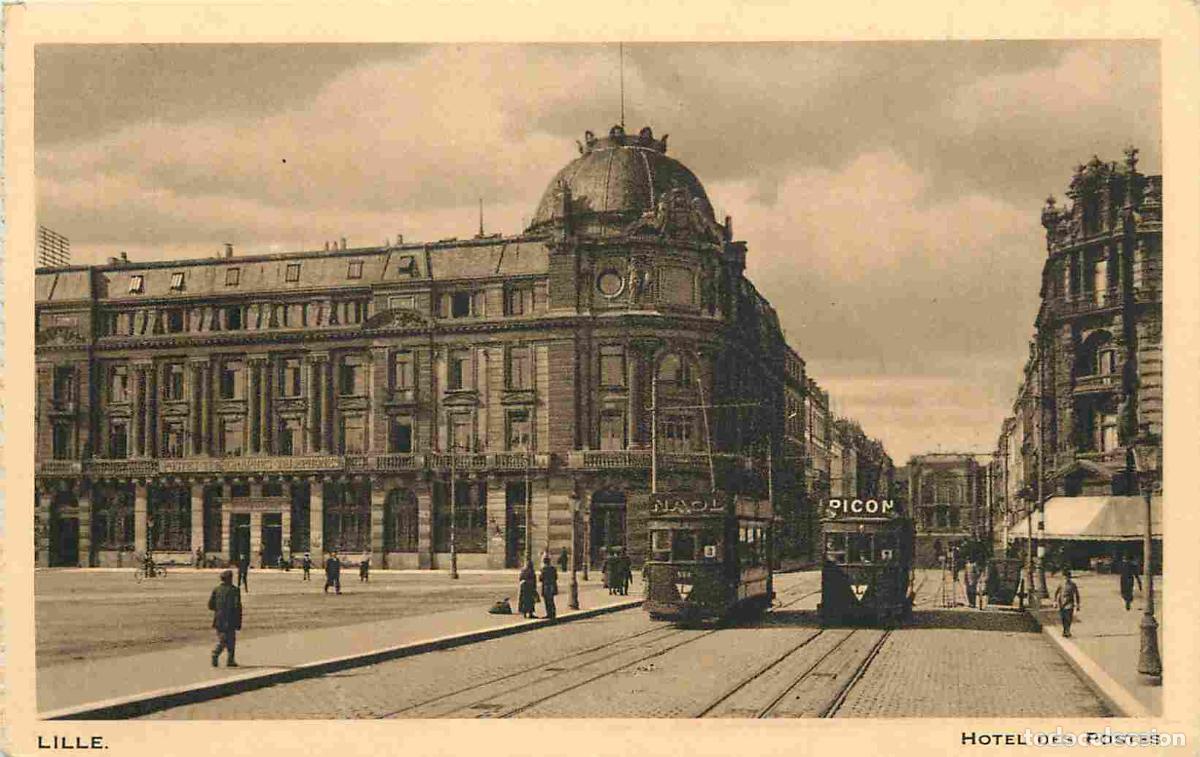 Cartes Postales: France - 59 - Lille - Hotel des Postes - Anim&eacute;e - Tramway - CPA - Voir Scans Recto-Verso