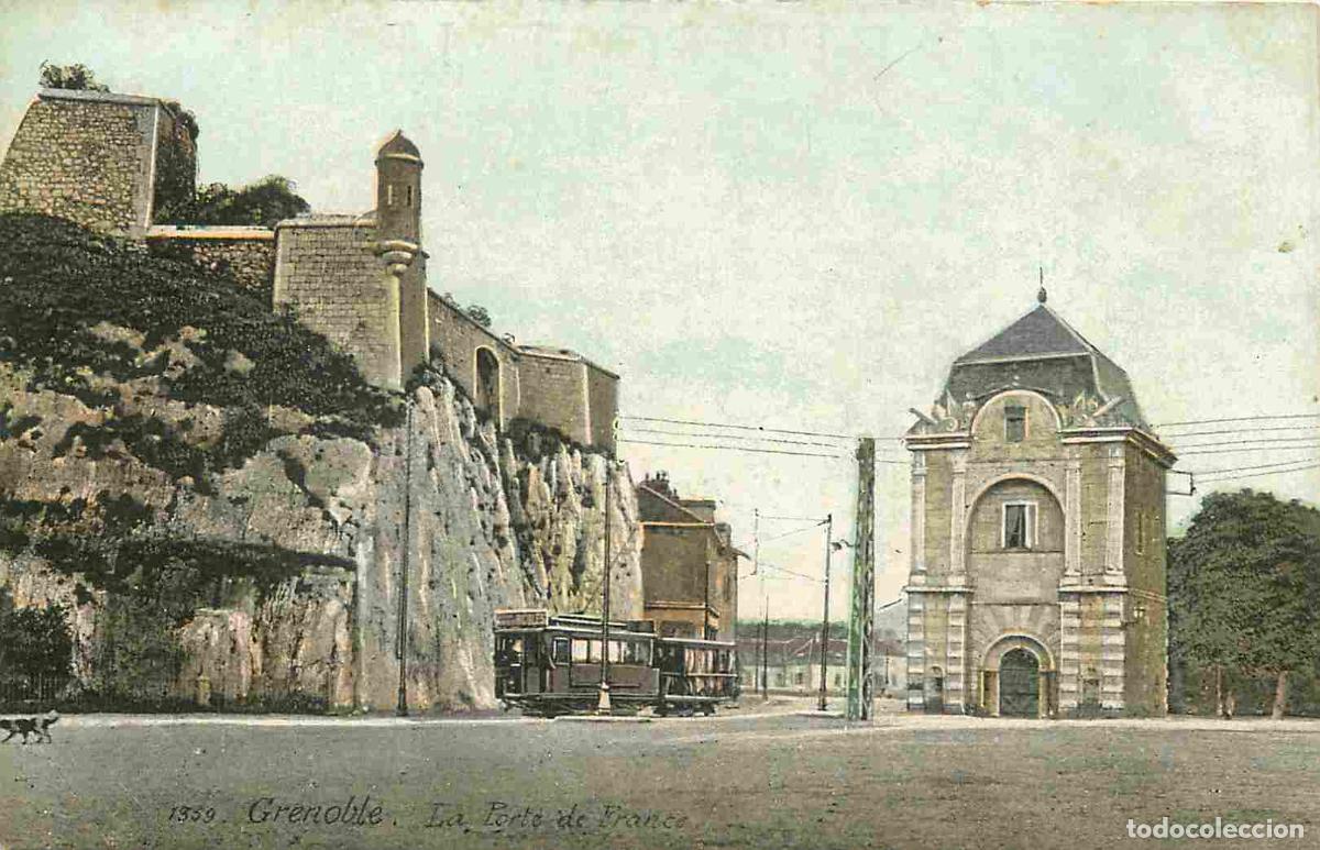 Cartes Postales: France - 38 - Grenoble - La Porte de France - Tramway - Coloris&eacute;e - CPA - Voir Scans Recto-Verso