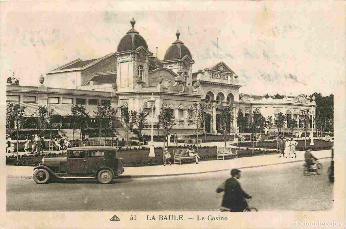 Cartes Postales: France - 44 - La Baule - Le Casino - Anim&eacute;e - Automobiles - Correspondance - CPA - Voir Scans Recto-