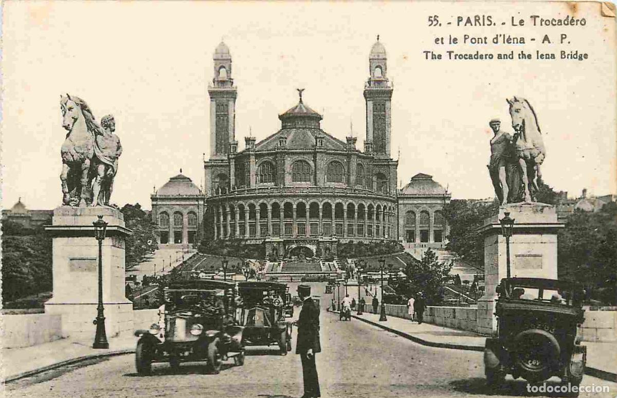 Cartes Postales: France - 75 - Paris - Le Trocad&eacute;ro et le Pont d'I&eacute;na - Anim&eacute;e - Automobiles - Gendarme - CPA - Voir
