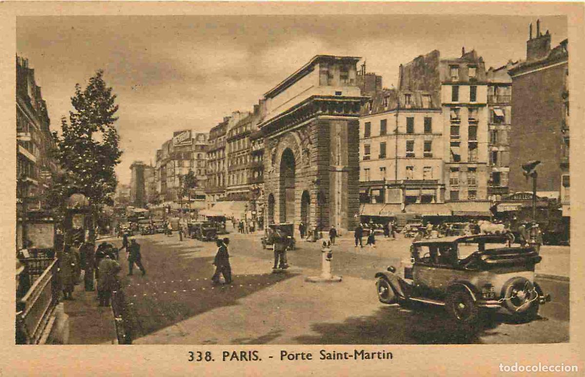 Cartes Postales: France - 75 - Paris - Porte Saint-Martin - Anim&eacute;e - Automobiles - CPA - Voir Scans Recto-Verso