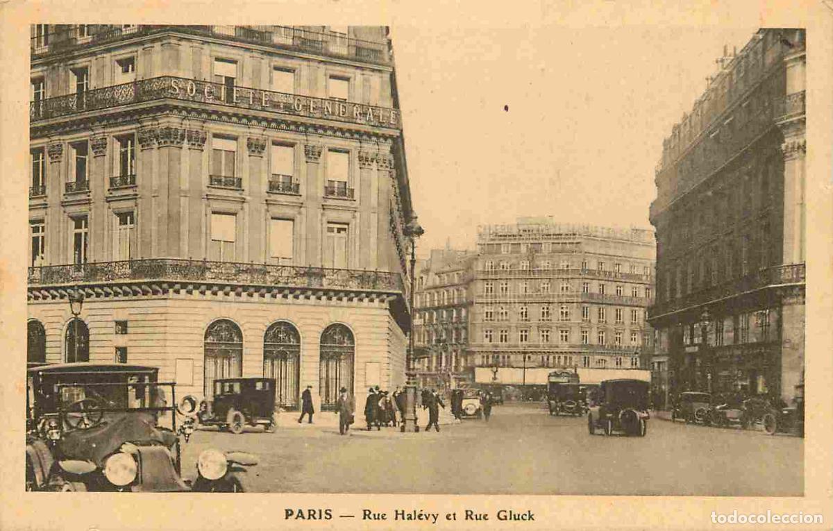 Cartes Postales: France - 75 - Paris - Rue Hal&eacute;vy et Rue Gluck - Anim&eacute;e - Automobiles - CPA - Oblit&eacute;ration ronde de 1