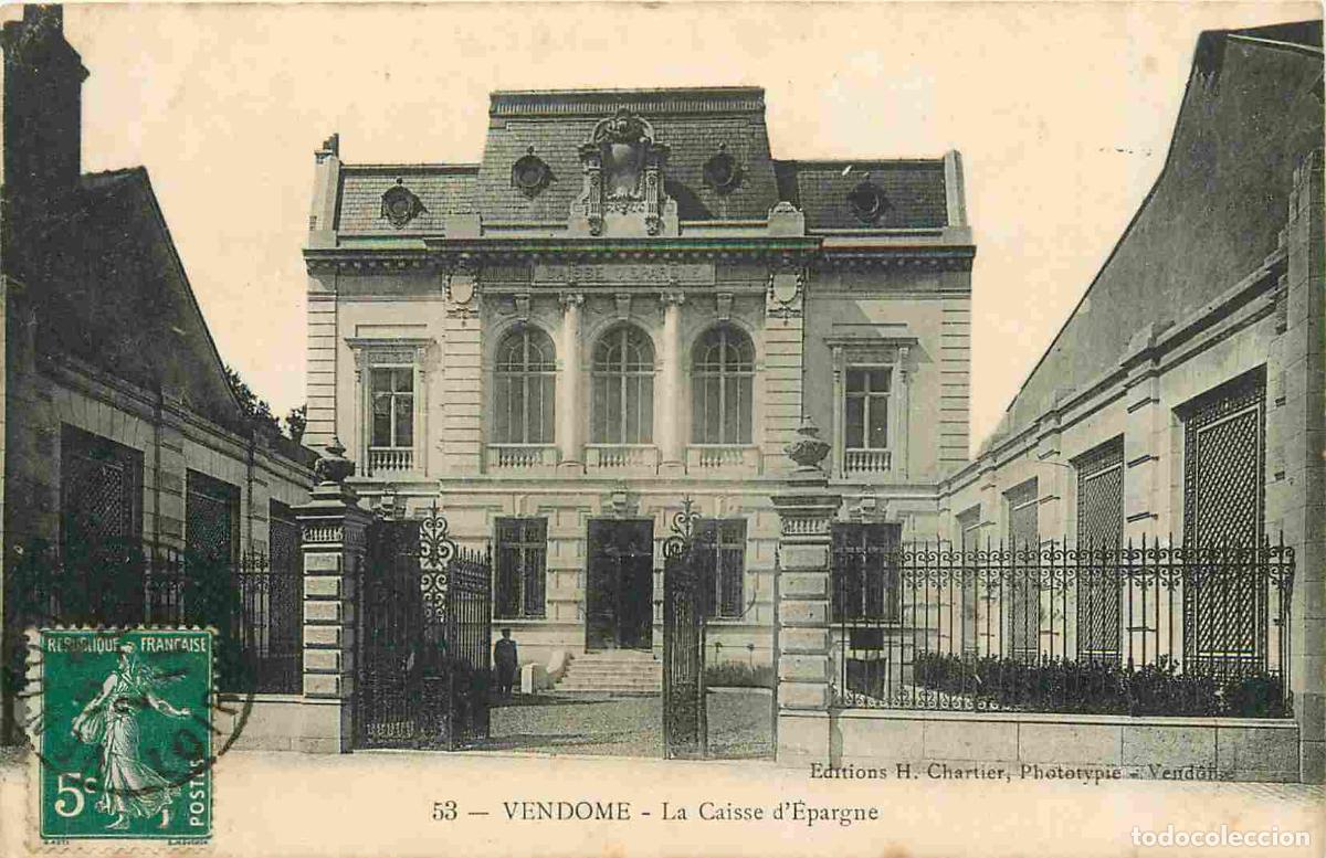 Cartes Postales: France - 41 - Vendome - Caisse d'Epargne - Anim&eacute;e - CPA - Oblit&eacute;ration ronde de 1911 - Voir Scans Re