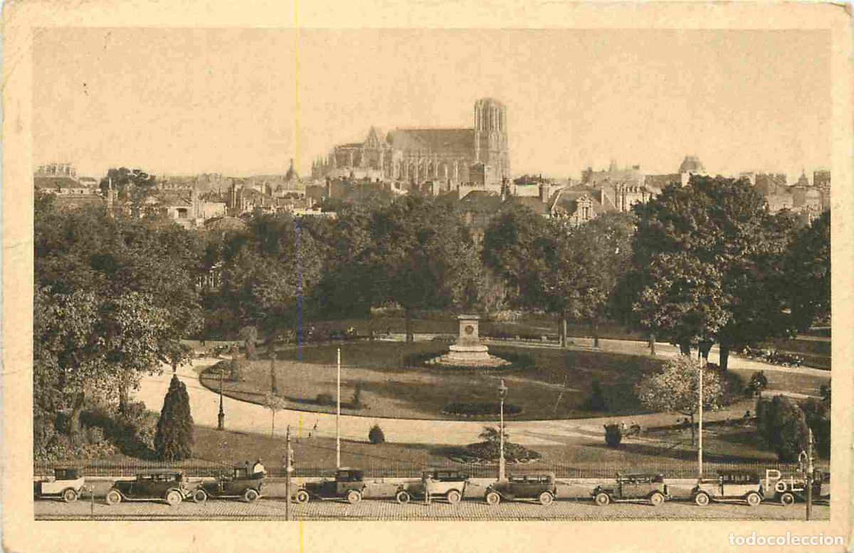 Cartes Postales: France - 51 - Reims - Vue G&eacute;n&eacute;rale - Automobiles - CPA - Oblit&eacute;ration ronde de 1935 - Voir Scans Rec