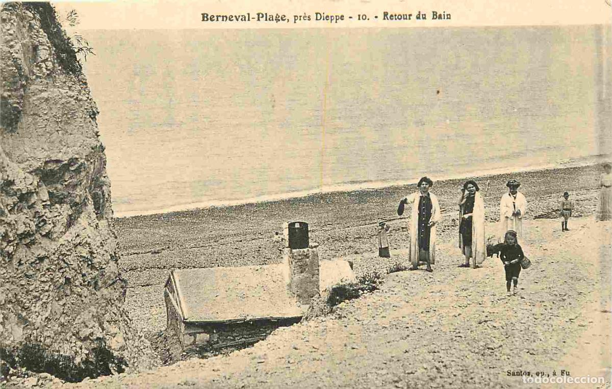 Postcards: France - 76 - Berveval Plage - pr&egrave;s Dieppe - Retour du Bain - Anim&eacute;e - Sc&egrave;nes de Plage - CPA - Voir