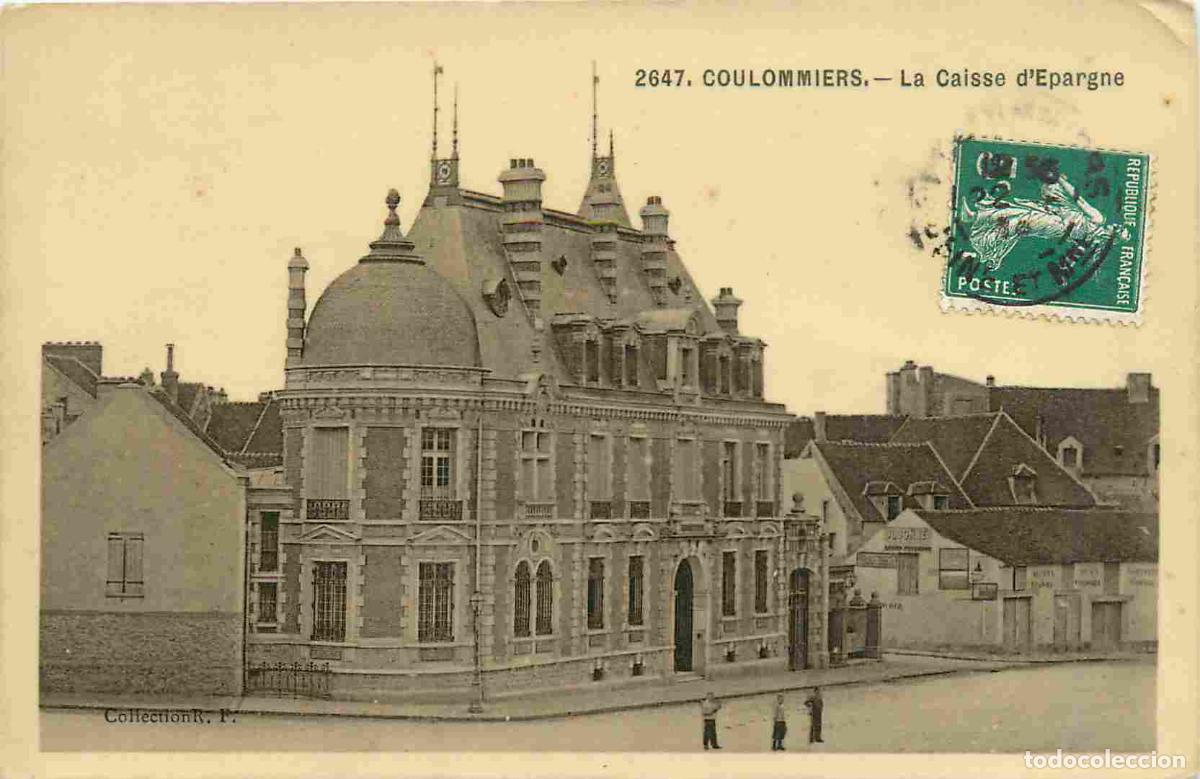 Postcards: France - 77 - Coulommiers - Caisse d'Epargne - CPA - Oblit&eacute;ration ronde de 1909 - Voir Scans Recto-V