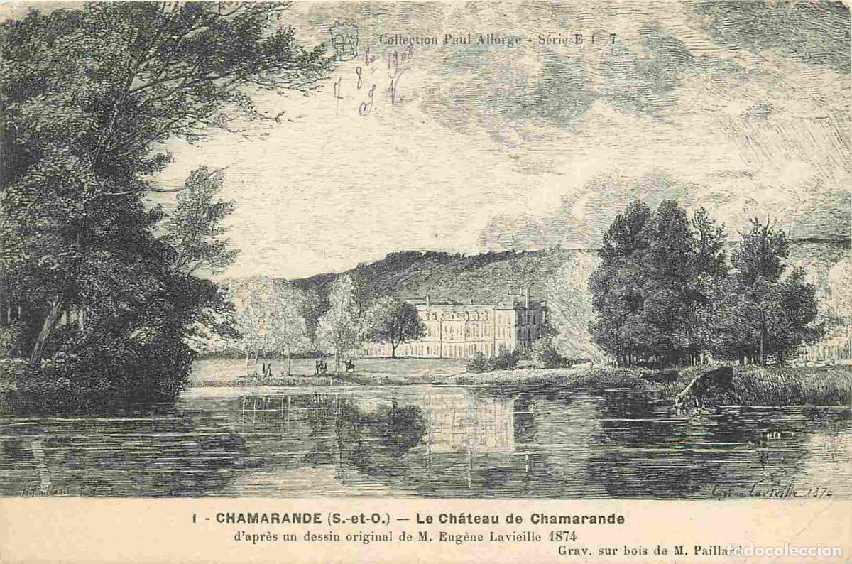 Postcards: France - 91 - Chamarande - Le Ch&acirc;teau d'apr&egrave;s un dessin original de M Eug&egrave;ne Lavieille 1874 - Corres