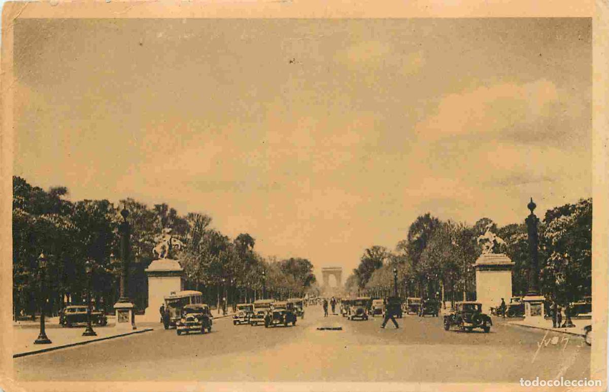 Postcards: France - 75 - Paris - Avenue des Champs-Elys&eacute;es - Automobiles - Correspondance - CPA - Voyag&eacute;e en 19
