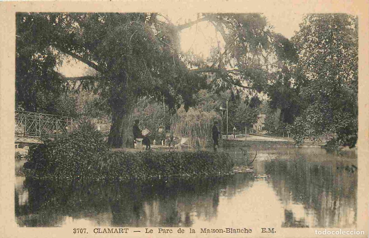 Postcards: France - 92 - Clamart - Le Parc de la Maison Blanche - Anim&eacute;e - CPA - Oblit&eacute;ration ronde de 1949 - V