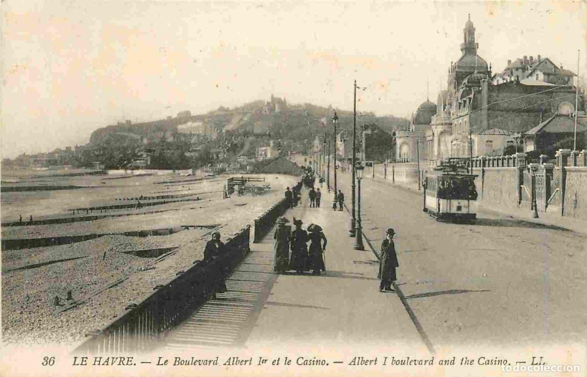 Cartes Postales: France - 76 - Le Havre - Le Boulevard Albert 1er et le Casino - Anim&eacute;e - Tramway - Correspondance -