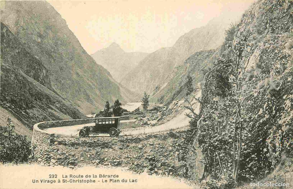 Cartes Postales: France - 38 - Saint Christophe en Oisans - Route de la B&eacute;rarde - Le plan du lac - Automobiles - CPA