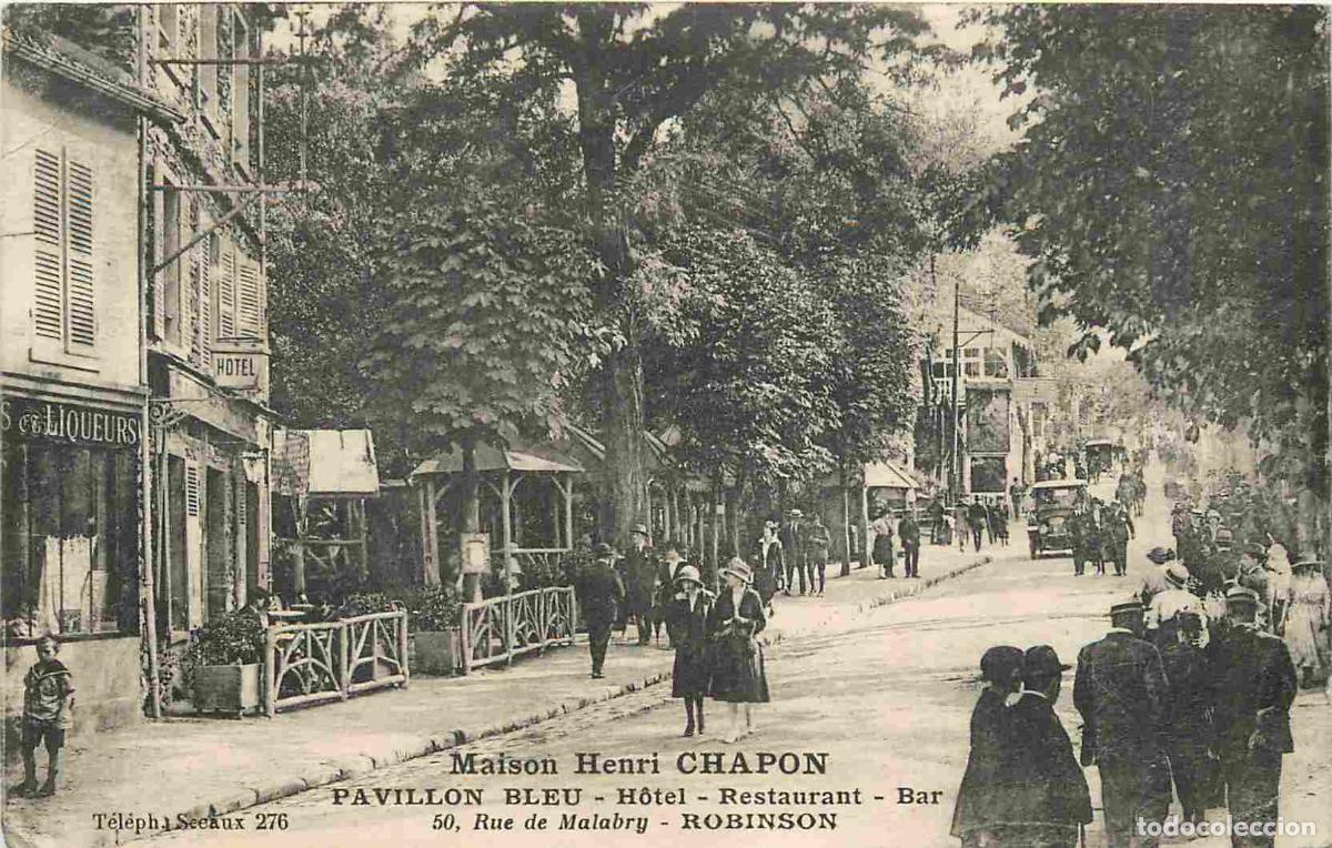 Cartes Postales: France - 92 - Robinson - Maison Henri Chapon - Pavillon Bleu - Hotel Restaurant Bar - Anim&eacute;e - Autom