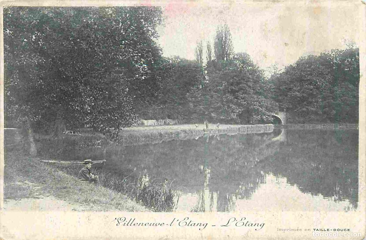 Cartoline: France - 92 - Villeneuve l'Etang - L'Etang - Anim&eacute;e - Correspondance - CPA - Voyag&eacute;e en 1907 - Voir