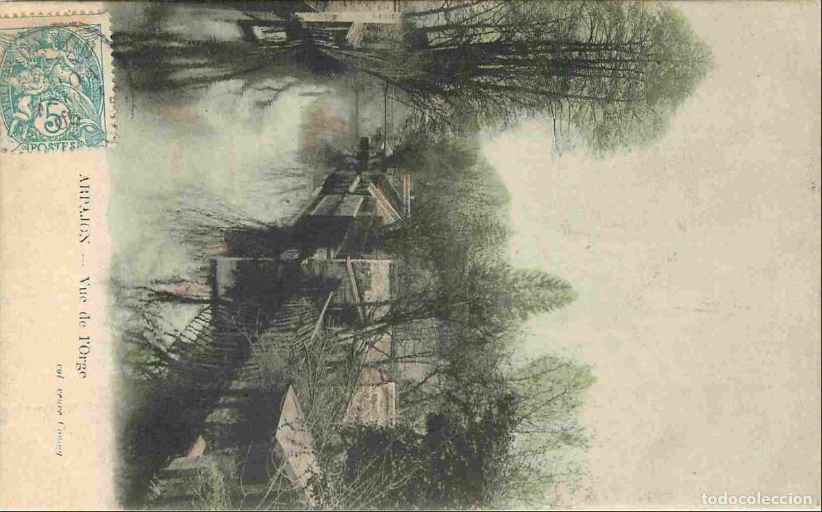 Cartes Postales: France - 91 - Arpajon - Vue de l'Orge - Coloris&eacute;e - CPA - Oblit&eacute;ration ronde de 1905 - Voir Scans Re